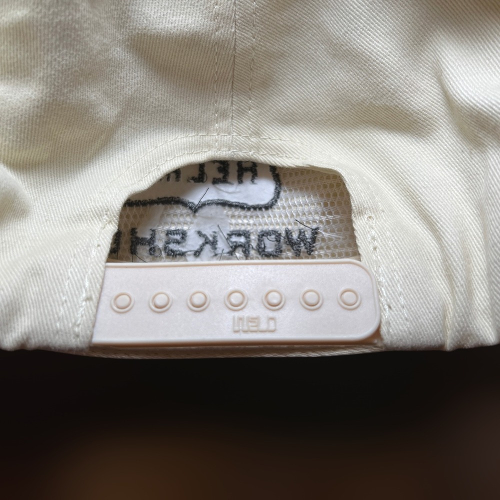 Helms Workshop Austin TX Hat Mens OS Snapback Cream Green Weld USA Made In USA‎ - Picture 3 of 6